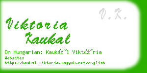 viktoria kaukal business card